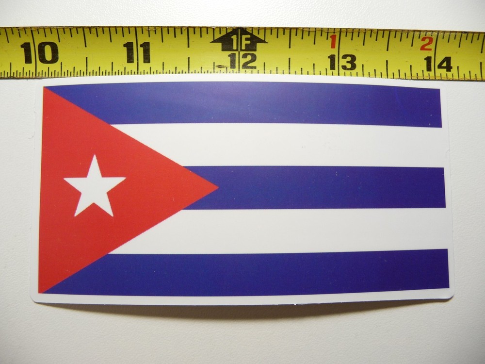CUBA FLAG DECAL STICKER COUNTRY PRIDE NATION GOVERNMENT