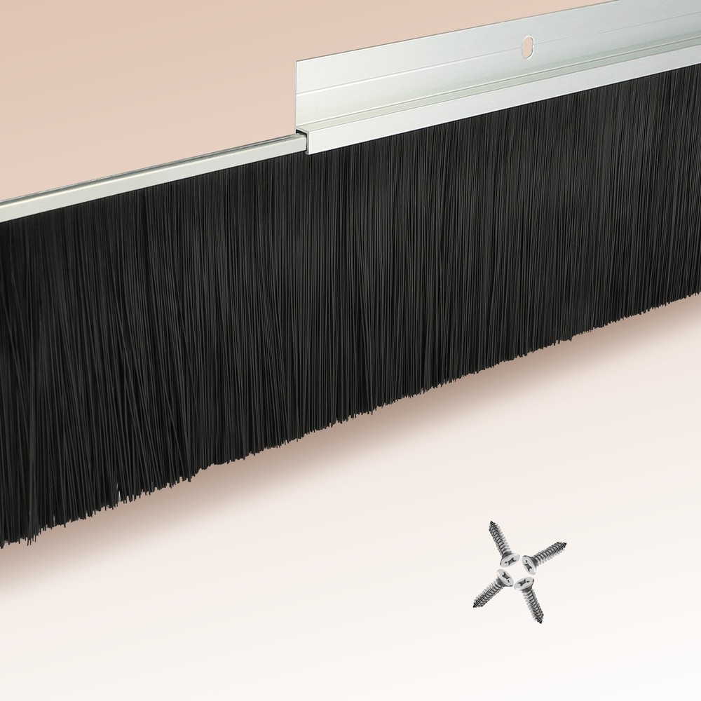 Door Brush Sweep 4 inch Garage Roll Up Door Width Home