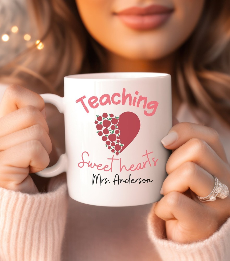 Best Teacher Coffee Mug - Teaching Valentines Gift for Educators