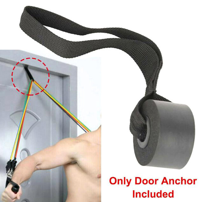 Home Workout Yoga Door Anchor with Elastic Fitness Resistance Bands for Strength Training