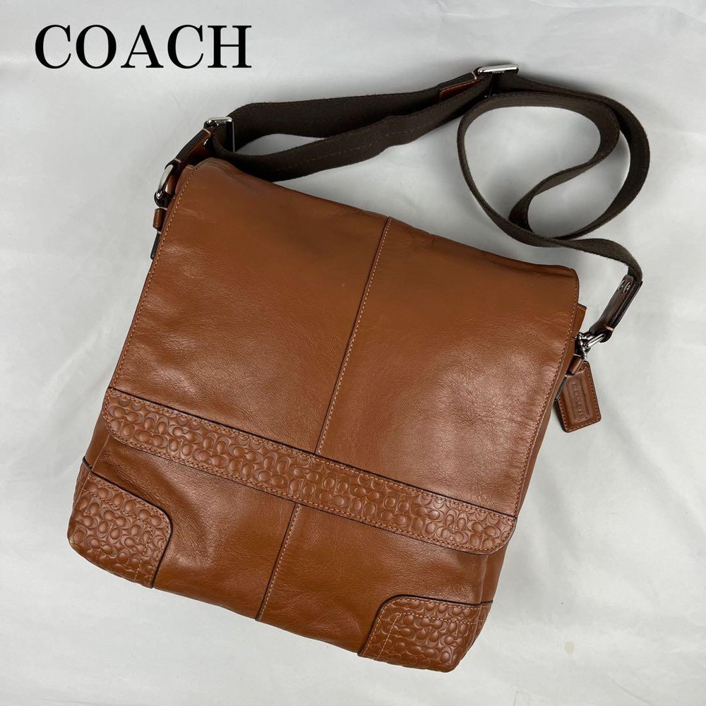 Coach Genuine Leather Brown Shoulder Bag G02091157