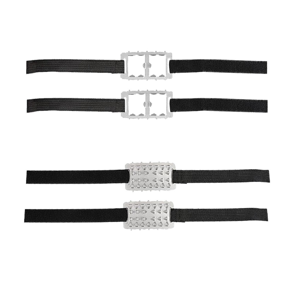 2Pcs Ice Snow Grippers Crampons for Shoes Easy wearing Non Slip Ice Cleats for