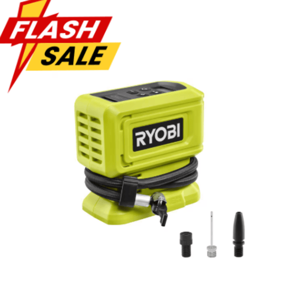 Ryobi ONE+ 18V Cordless High Pressure Inflator Tool Only PCL001B for Tires and Sports Equipment