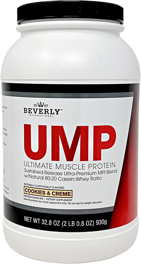 UMP Protein Powder, Cookies & Cream. Unique Whey-Casein Ratio Builds Lean Muscle