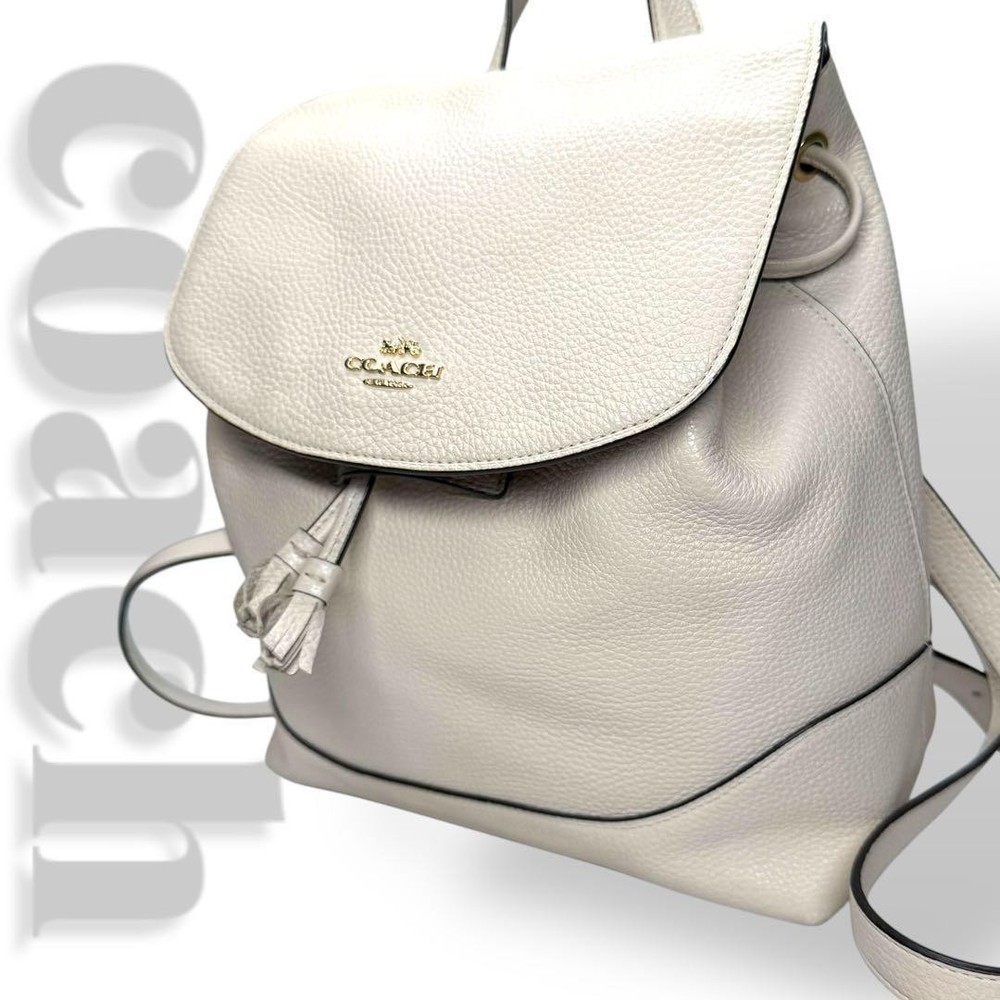 Coach White Leather Authentic Backpack Style G06253733