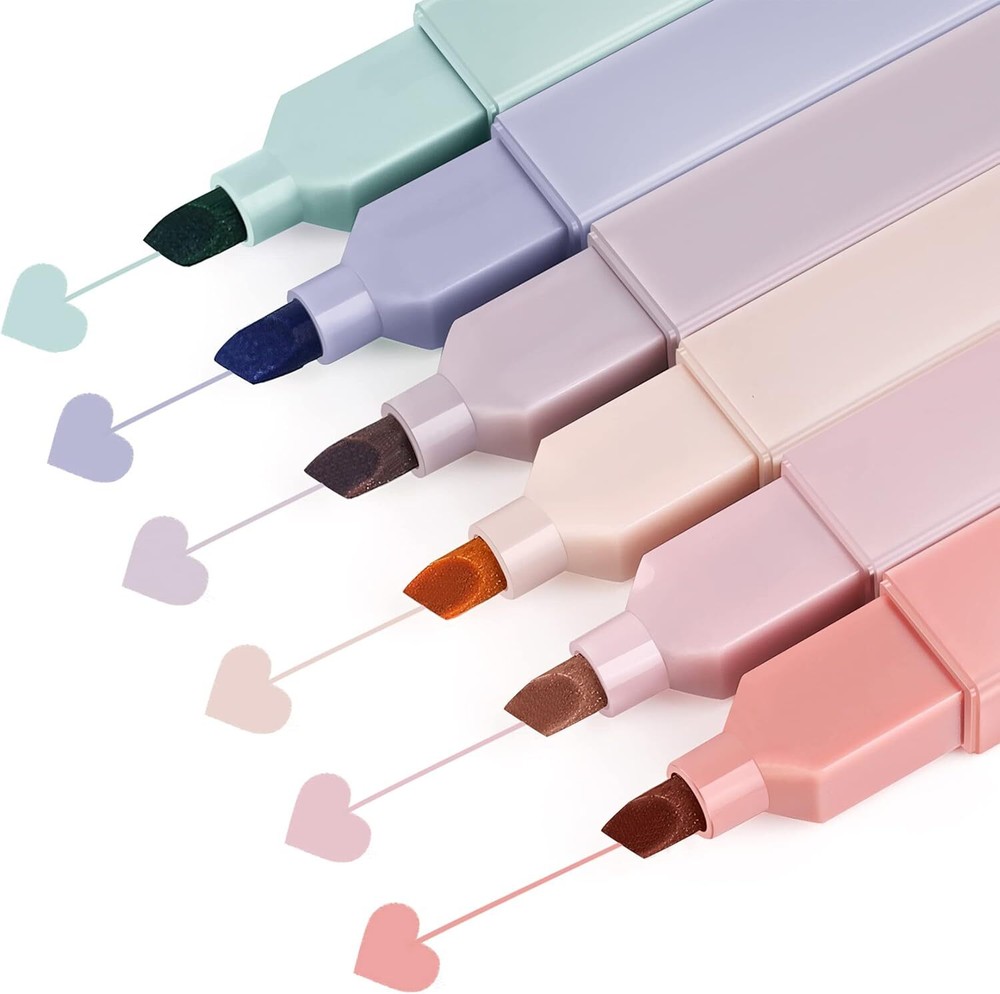 Aesthetic Cute Highlighters Assorted Colors, Bible 1 Count (Pack of 6), Youth