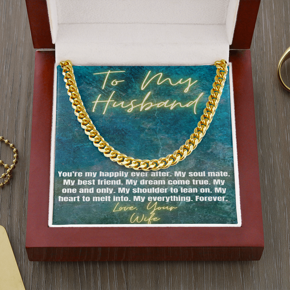 Valentines Day Gift Birthday Anniversary To Husband From Wife Necklace Card-image