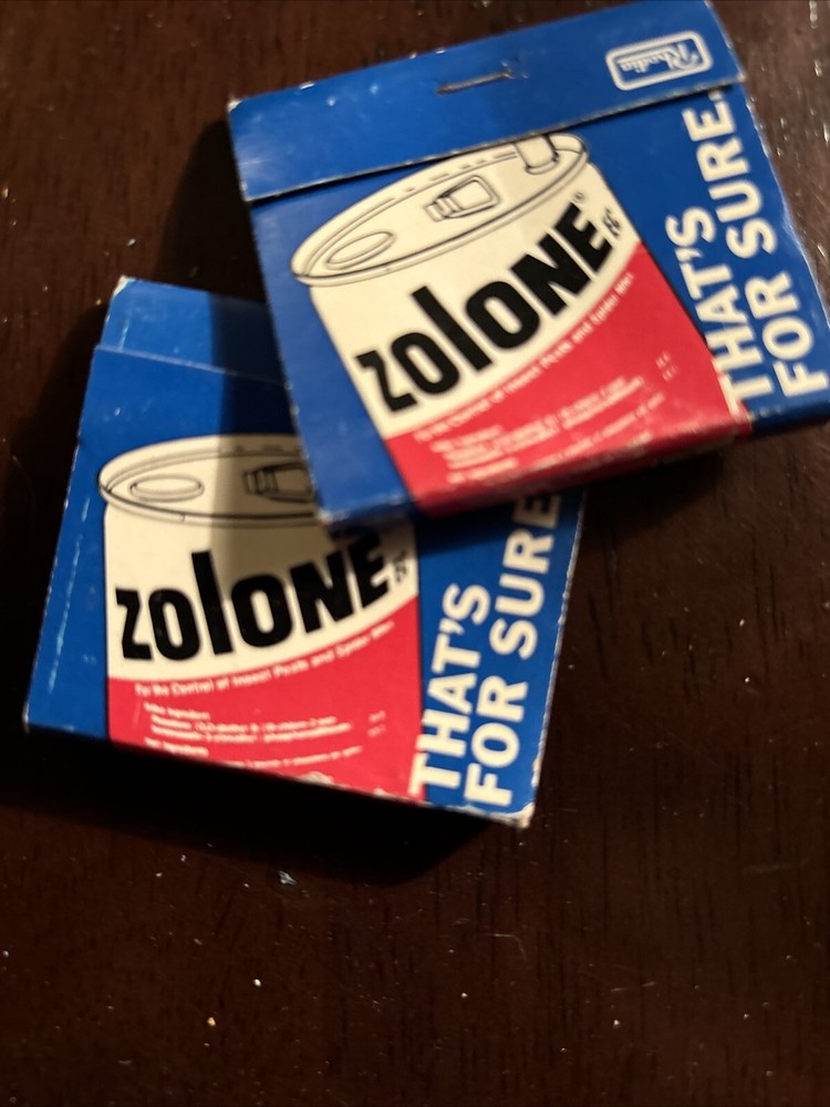Pair Of Unused Matchbooks Zolone Insecticide Poker Hand Matches