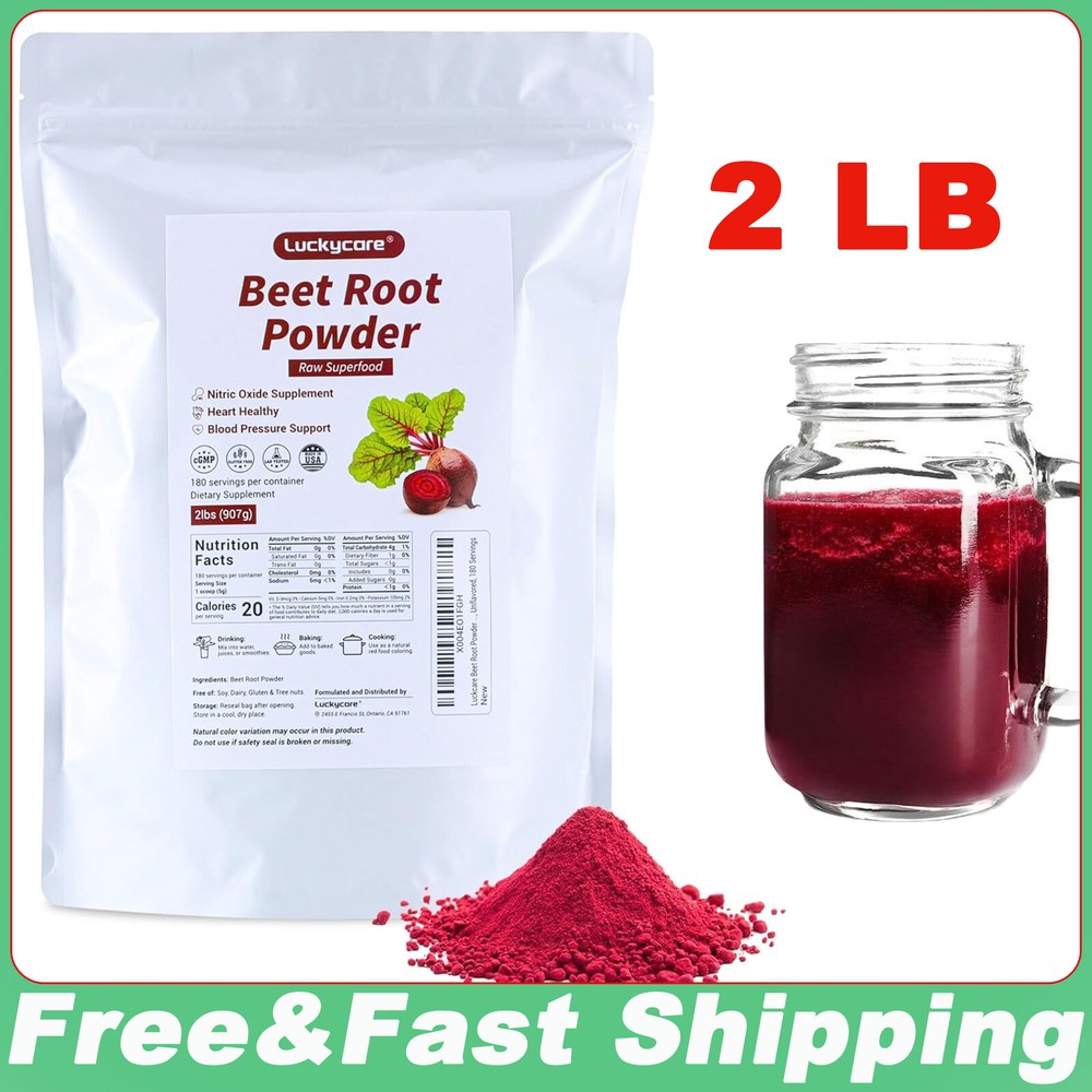 2 LB Organic Beet Root Powder Raw Non-GMO Pure Nitric Oxide Booster