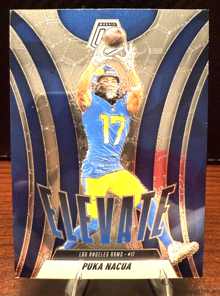 Puka Nacua Elevate Insert-2025 Panini Mosaic #18 Los Angeles Rams NFL