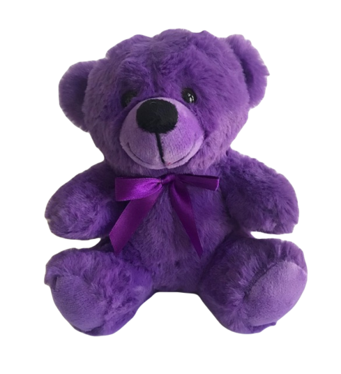 6 Inch Soft Purple Plush Teddy Bear Cuddly Gift Toy Flash Sale-image