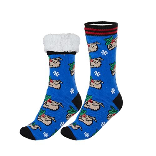 Womens Slipper Socks Thick Knit Cozy Fleece Lining Non Slip Soft Fuzzy Socks