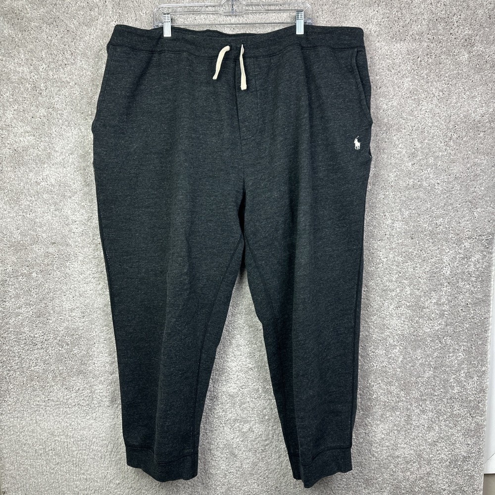 Polo Ralph Lauren Jogger Pants Size 2XB Gray Drawstring Sweatpants Pull On