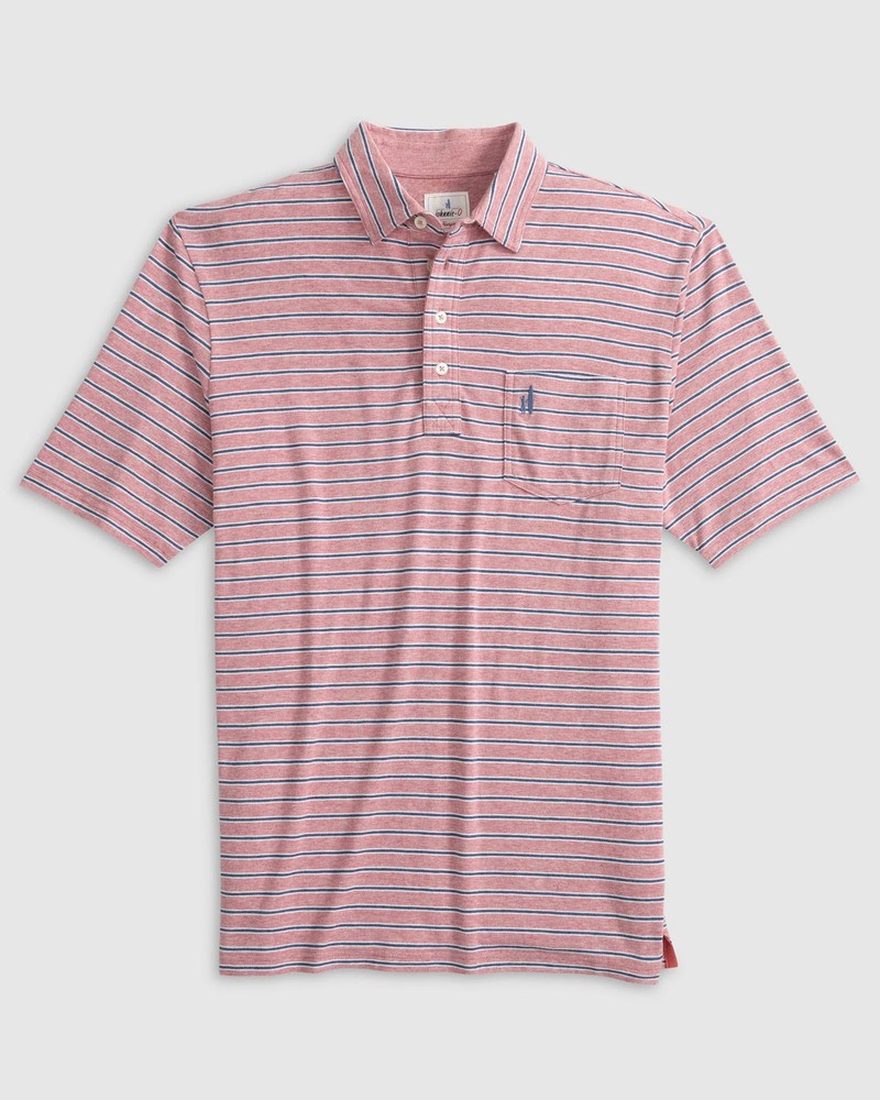 johnnie-O Original 4-Button Polo - Matthis Stripe Samba MC-7784999