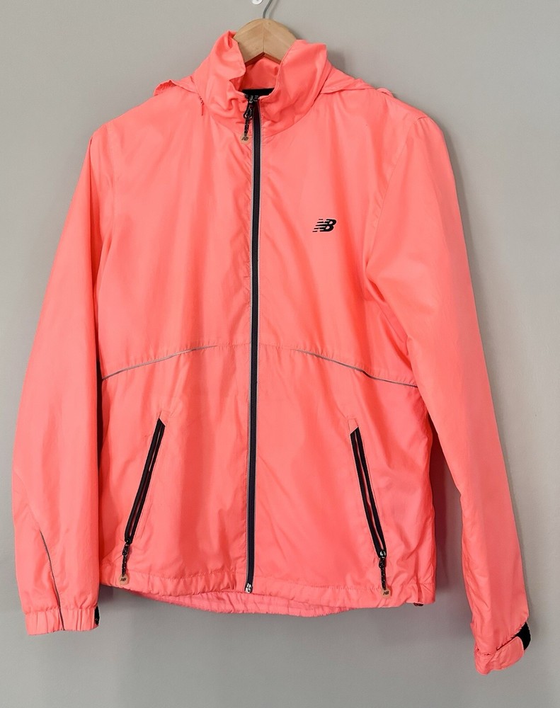 New Balance Lightweight Windbreaker Running Stowaway Hood Women’s Size S