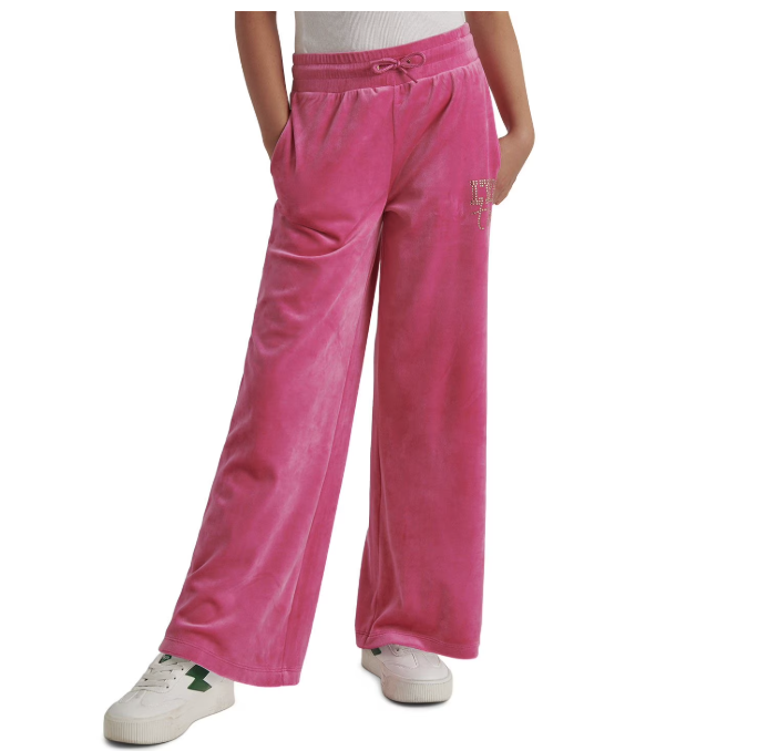 Pant Velour Berry Pockets Wide Leg Drawstring Youth Girls (16/18) By Limted Too