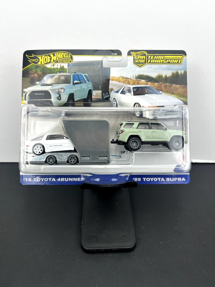 Hot Wheels 2024 Premium Team Transport '18 Toyota 4Runner & '89 Toyota Supra #72