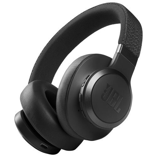 JBL Live 660NC Wireless Noise Cancelling On-Ear Headphones - Black