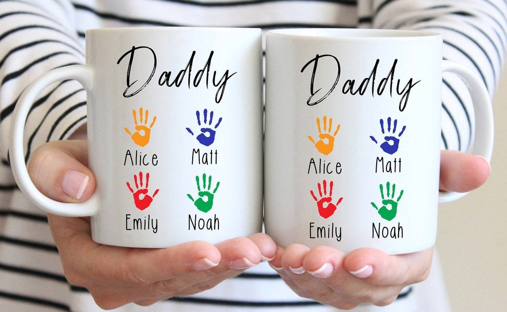 Daddy Mug - This Belongs To Dad Papa New Dad Gift Coffee Cup For Father