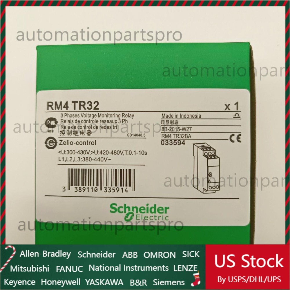 1PC New Schneider RM4TR32 Relay RM4 TR32 Free Shipping US Free TAX