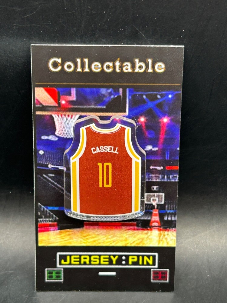 Houston Rockets Sam Cassell Retro Jersey Lapel Pin - Classic Collectible