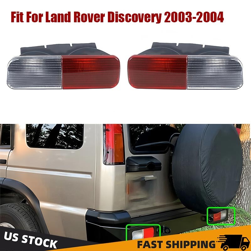 Rear L&R Bumper Tail Lamp Light Fit 03-04 Land Rover Discovery 2 XFB000720/730