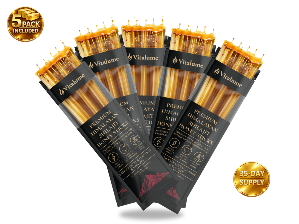 Pure Himalayan Shilajit Sticks with Organic Honey, Naturally Sweeter (35 pcs)