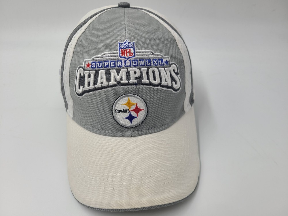 Pittsburgh Steelers Super Bowl XL Gray Reebok Adjustable NFL Cap