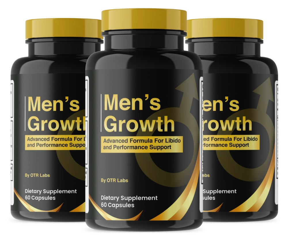 Mens Growth Advanced Formula Male Health & Performance Supplement 180 Capsules
