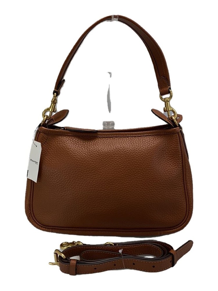 Authentic COACH Cary Crossbody Bag in Brown Leather CC437 Pre-Owned