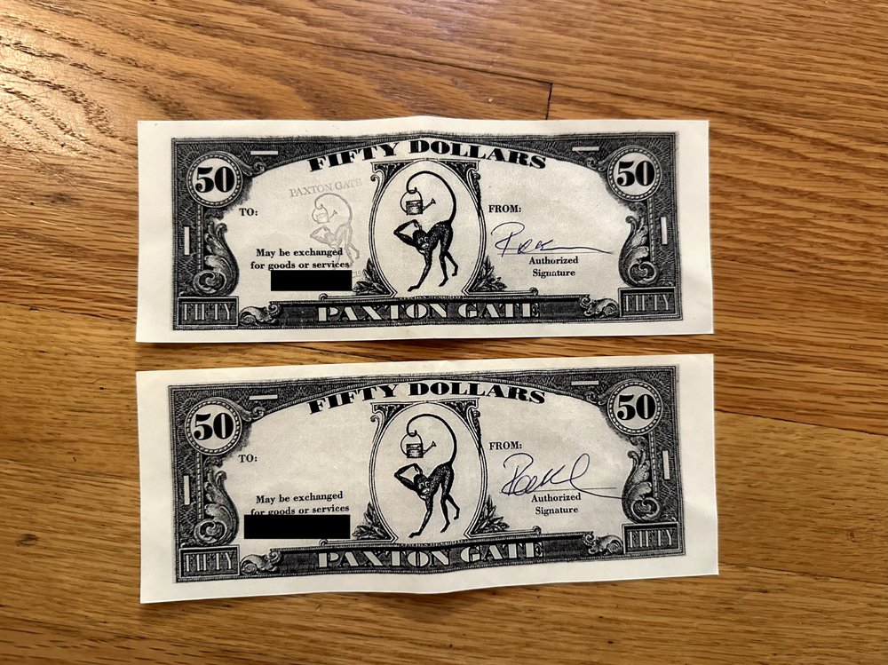 Paxton Gate $100 Gift Voucher - 2 x $50 Gift Cards-image