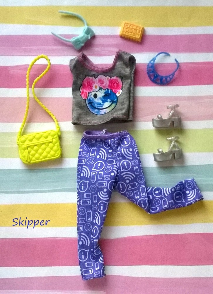🌻Mattel Barbie Babysitter Inc Skipper Doll Clothes, accessories and shoes HTF🍃