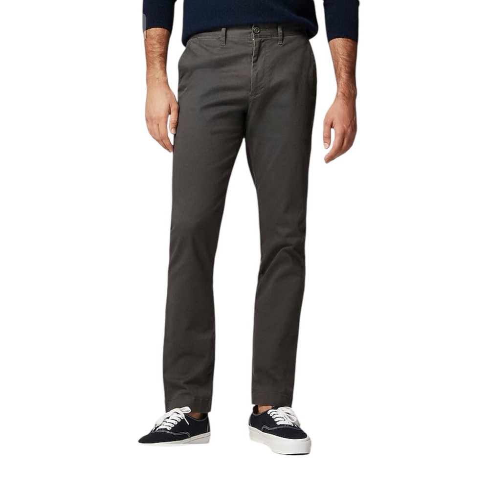 J Crew 770 Straight Fit Stretch Chino Pant Onyx Gray Mens Size 38/32