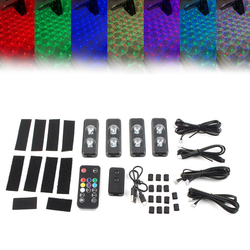 Automotive LED Interior Decorative Foot Lights with Star Design for Cars