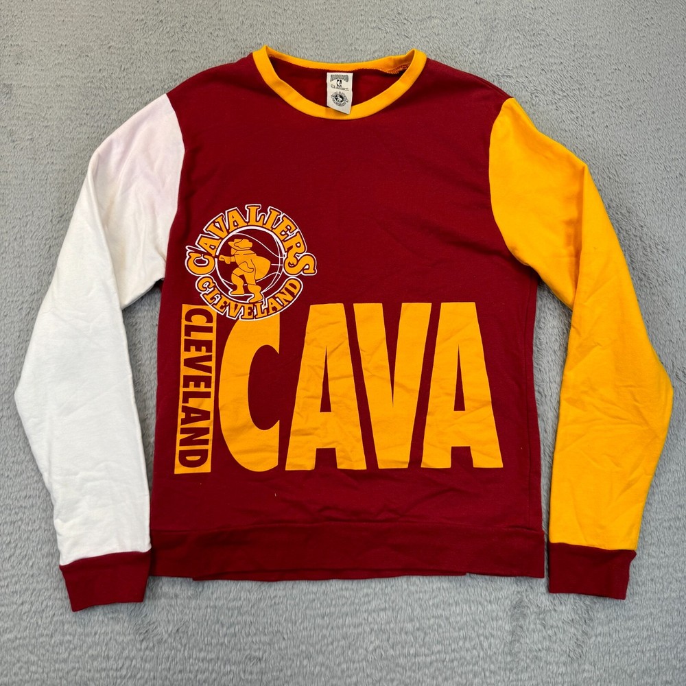 Cleveland Cavaliers Hardwood Classics NBA Crew Neck Sweatshirt Men’s M FLAW