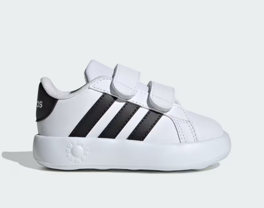 Adidas Grand Court 2.0 CF I Toddler Shoes Sz 6K NWT White Black  Bubbly Sole
