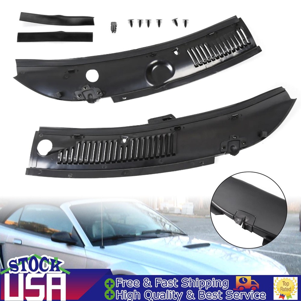 1999-2004 Ford Mustang RH & LH Windshield Wiper Cowl Panel Grille