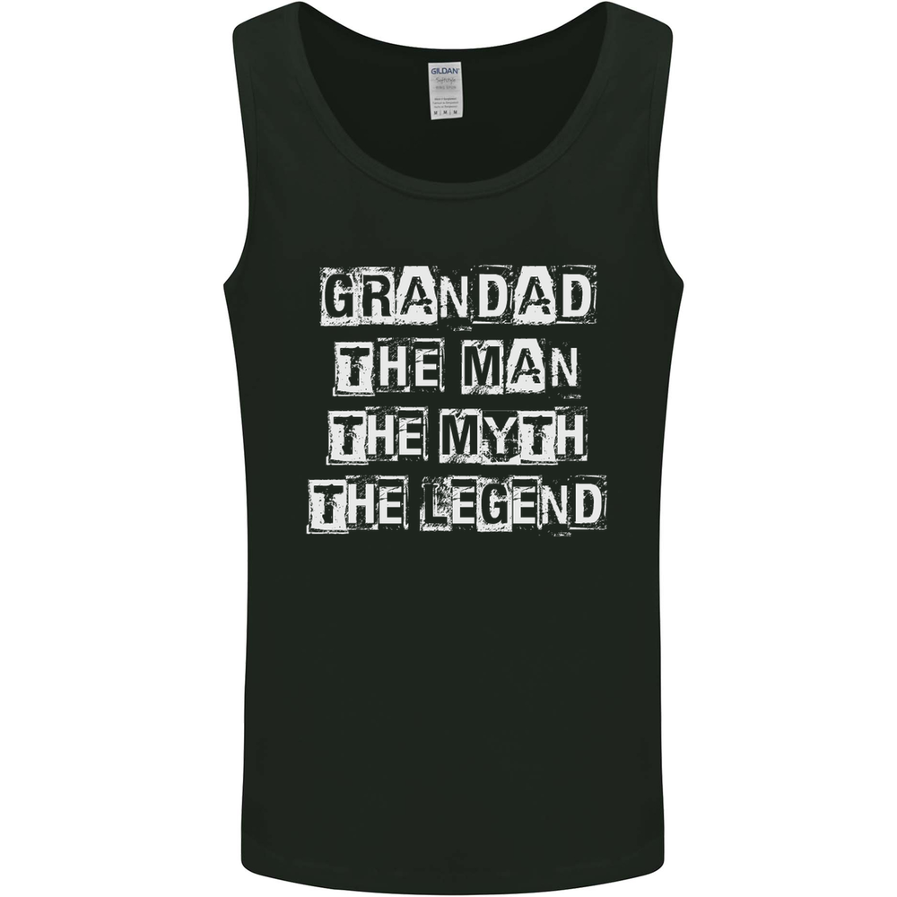 Grandad the Man Myth Legend Funny Mens Vest Tank Top