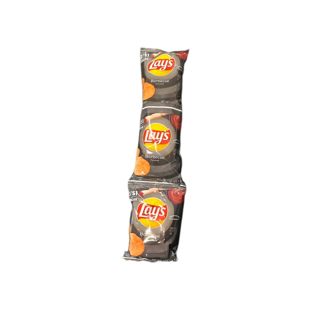 Defect / Error/ mispackaged Lays BBQ Potato Chips 3 Bags