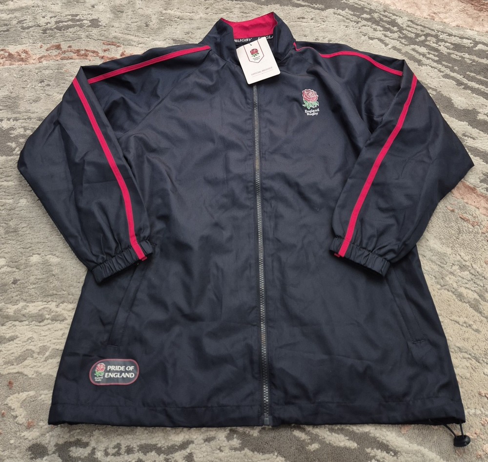 Men's Blue England Rugby Official Jacket Size M