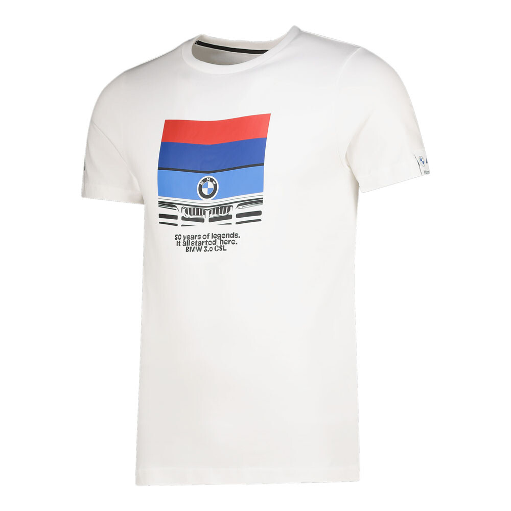 Puma Bmw Mms Vintage Car Graphic Crew Neck Short Sleeve T-Shirt Mens Size M  Cas