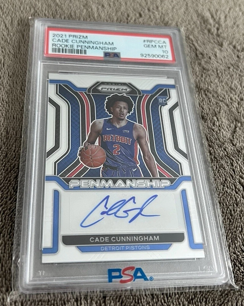 2021-22 Panini Prizm - Rookie Penmanship #RP-CCA Cade Cunningham (AU, RC)