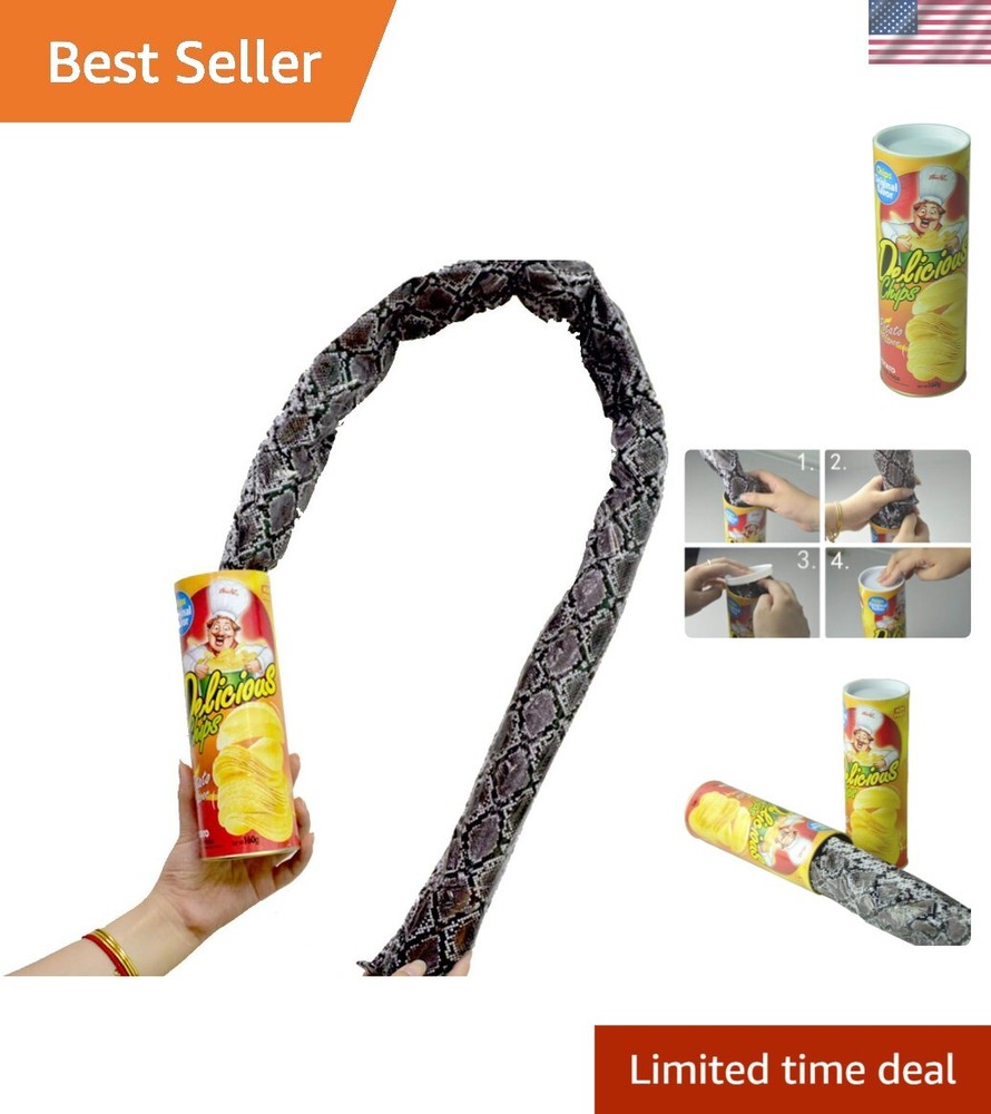 Fun Snake Can Prank Toy - Perfect for April Fool's and Halloween Parties!