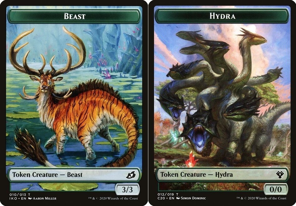 Beast Token (010) // Hydra Token x4 - Commander 2020 - NM-Mint, English - Comman