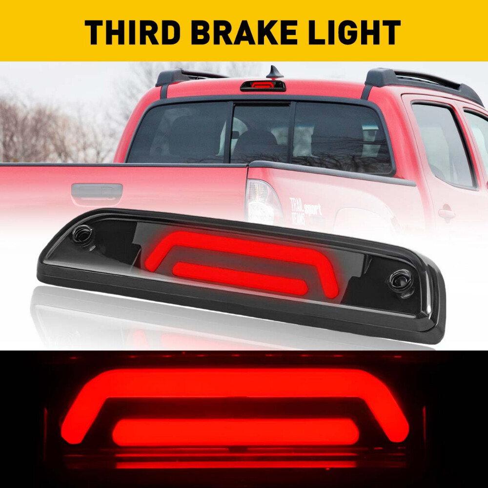 AUXITO Smoke LED Third Brake Light for 1995-2017 Toyota Tacoma
