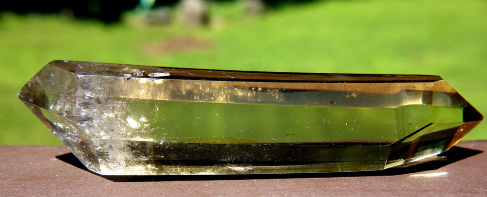 Madagascar Polished Double Terminated Citrine Crystal-image