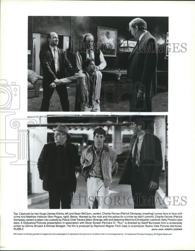 Press Photo The starring cast in scenes from 