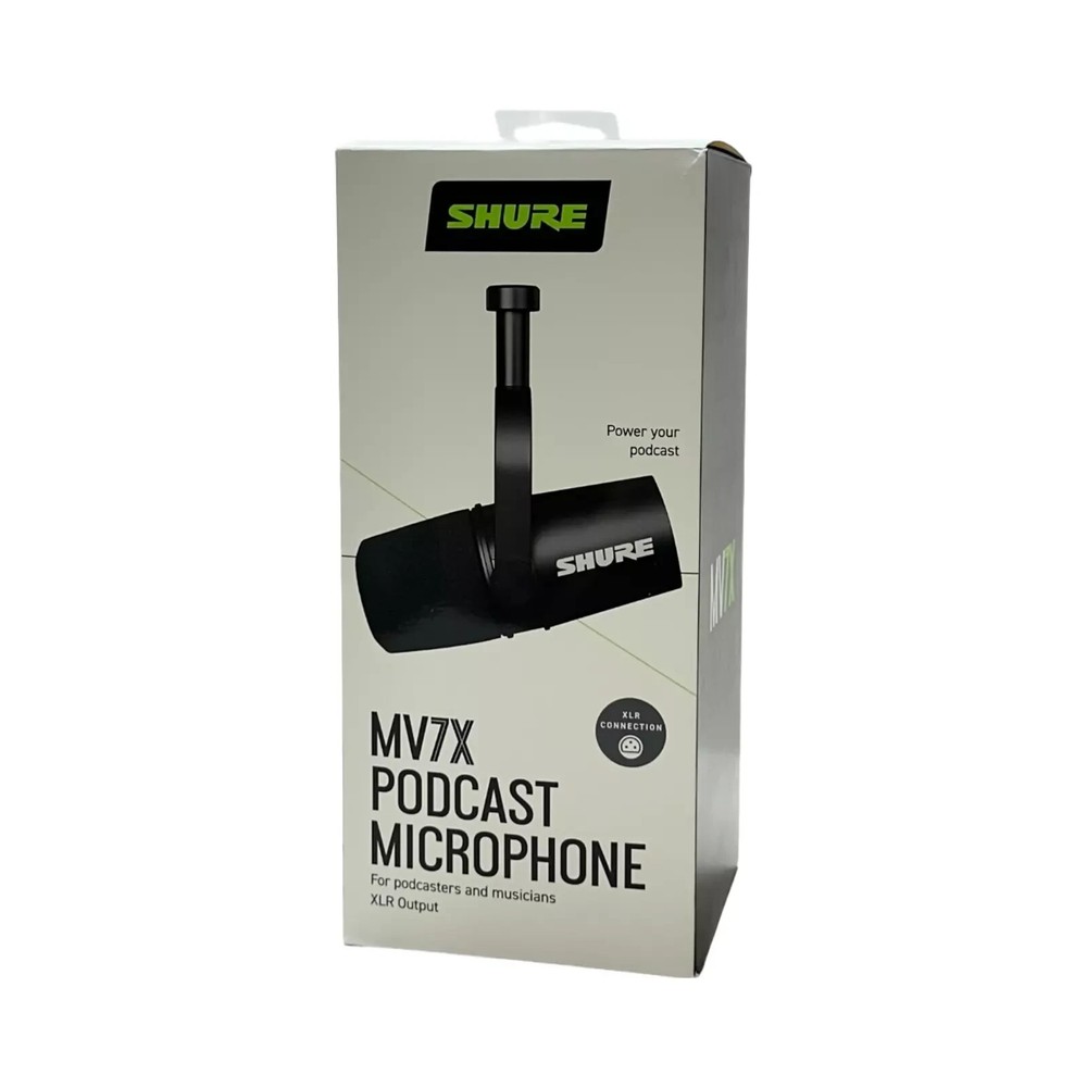 MV7 USB XLR Podcasting Dynamic Microphone - Black