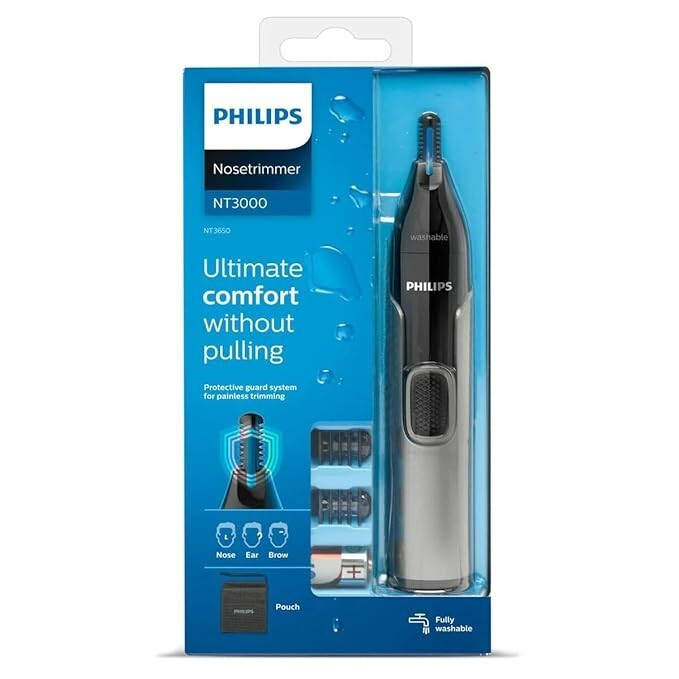 Philips NT3650/16 Series 3000 Waterproof Nose & Ear Trimmer - New Model