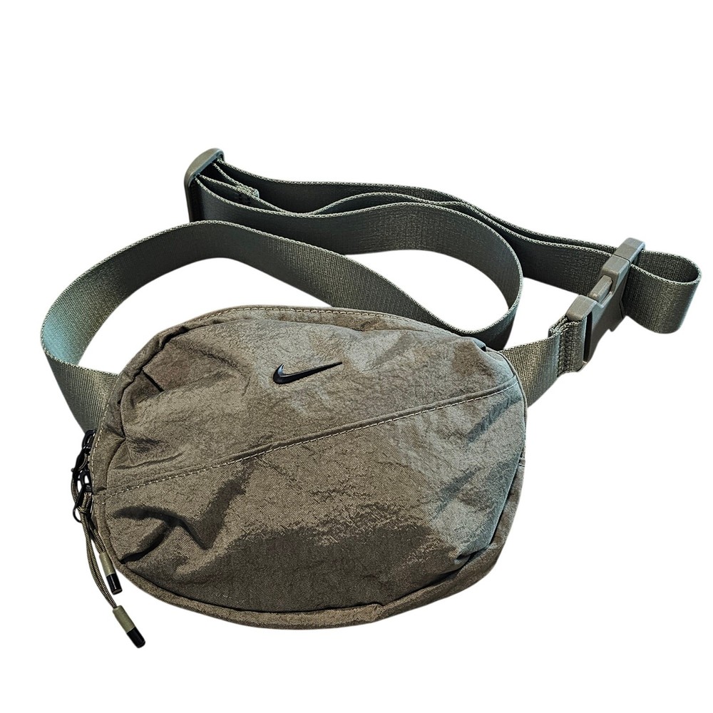 Nike Aura Belt Bag Crossbody Bag Green Fanny Pack Y2K Athleisure Gym Adjustable